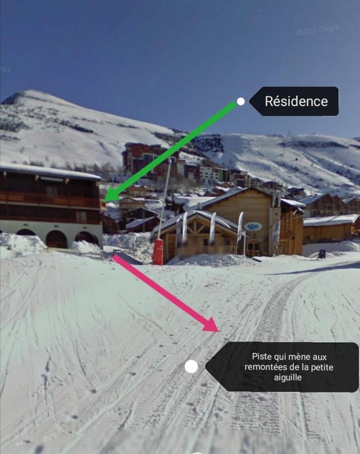 Studio 2 alpes, lumineux plein ouest, balcon, parking, pied piste petite aiguille Les Deux Alpes Extérieur photo